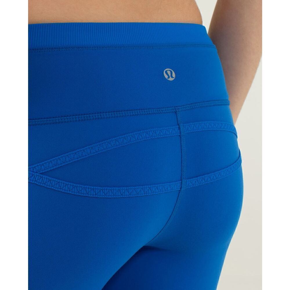 Lululemon Roll Out Crop Legging Baroque Blue Size 6 - Picture 8 of 13